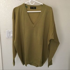 Bobby Jones Men’s Vneck Olive Green Sweater